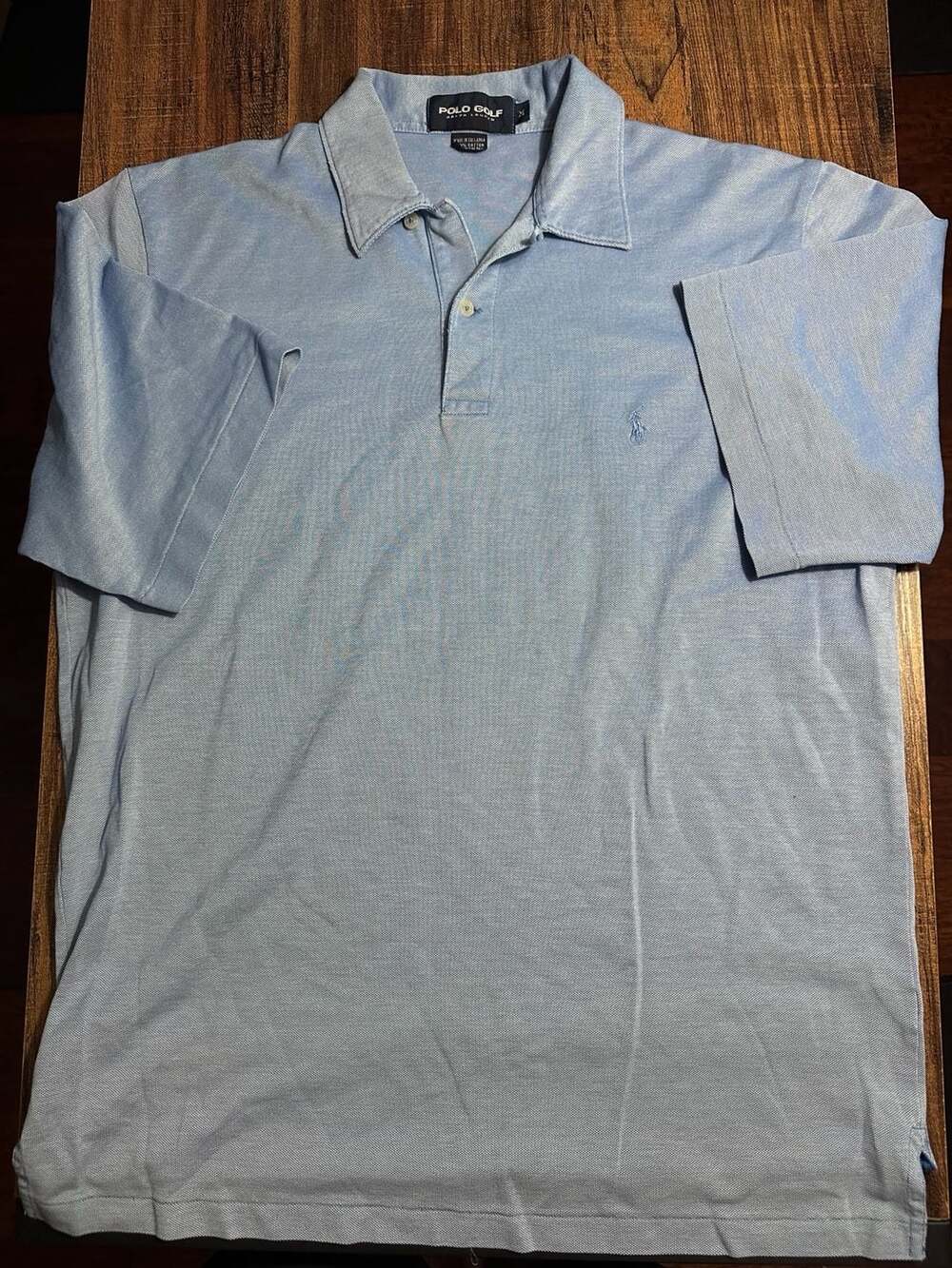 Polo Golf Ralph Lauren Polo Shirt Size M Light Blue Cotton